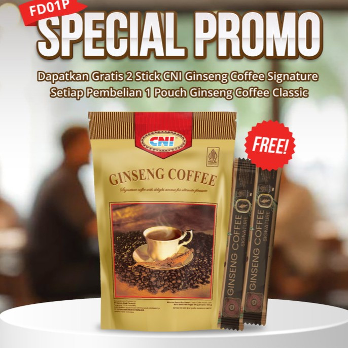 

KOPI CNI COFFEE GINSENG CNI 20 SACHET FREE 2PCS KOPI SIGNATURE CNI KOPI VITALITAS AMAN DI LAMBUNG