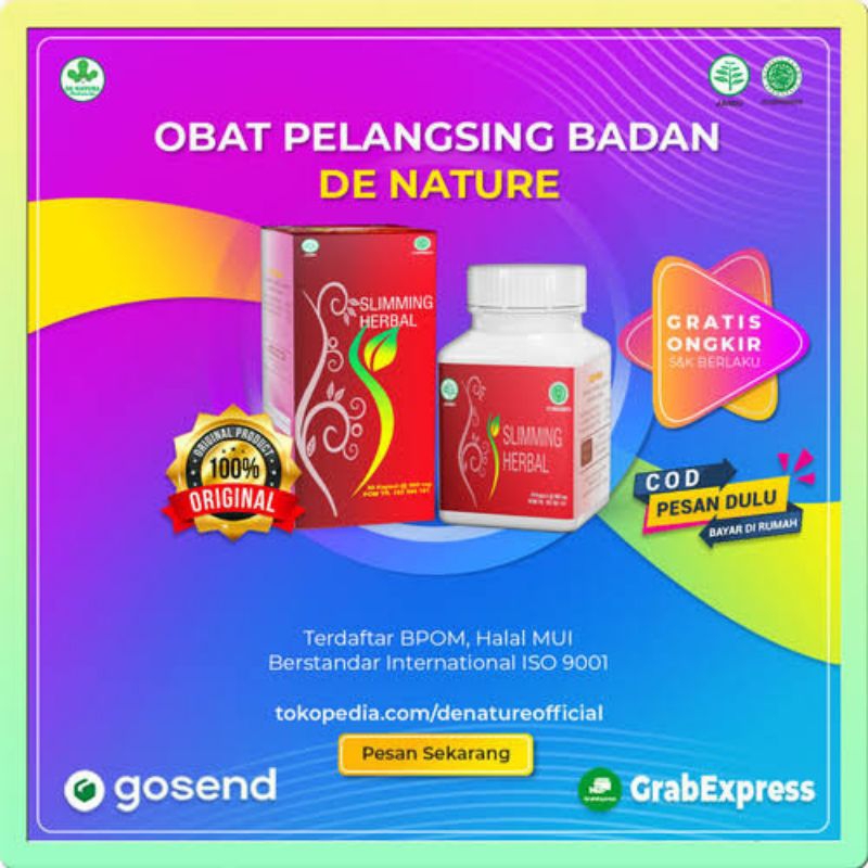 

Slimming Herbal Obat Pelangsing Badan de Nature