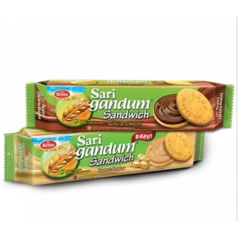 

Roma Sarigandum sandwich coklat dan kacang 108gr