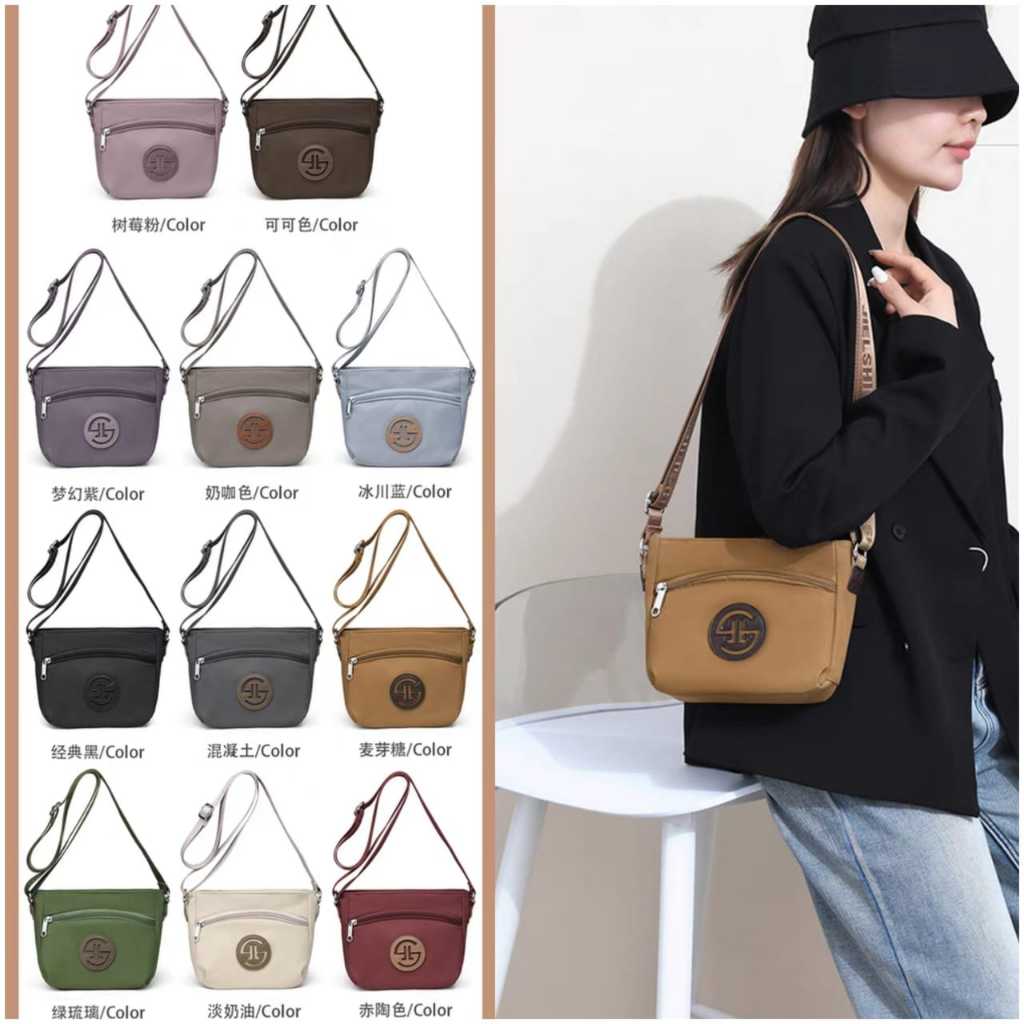 JIELSHI Tas Parasut sling Bag Wanita Tas Selempang Import Premium terbaru | Tas Jielshi Selempang Wa