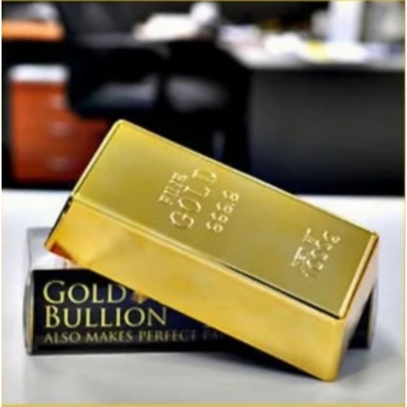 Miniatur Pajangan Replika Emas Batangan 1000 Gram Fine Gold 999.9 Gold Bullion Replica Gold Bar