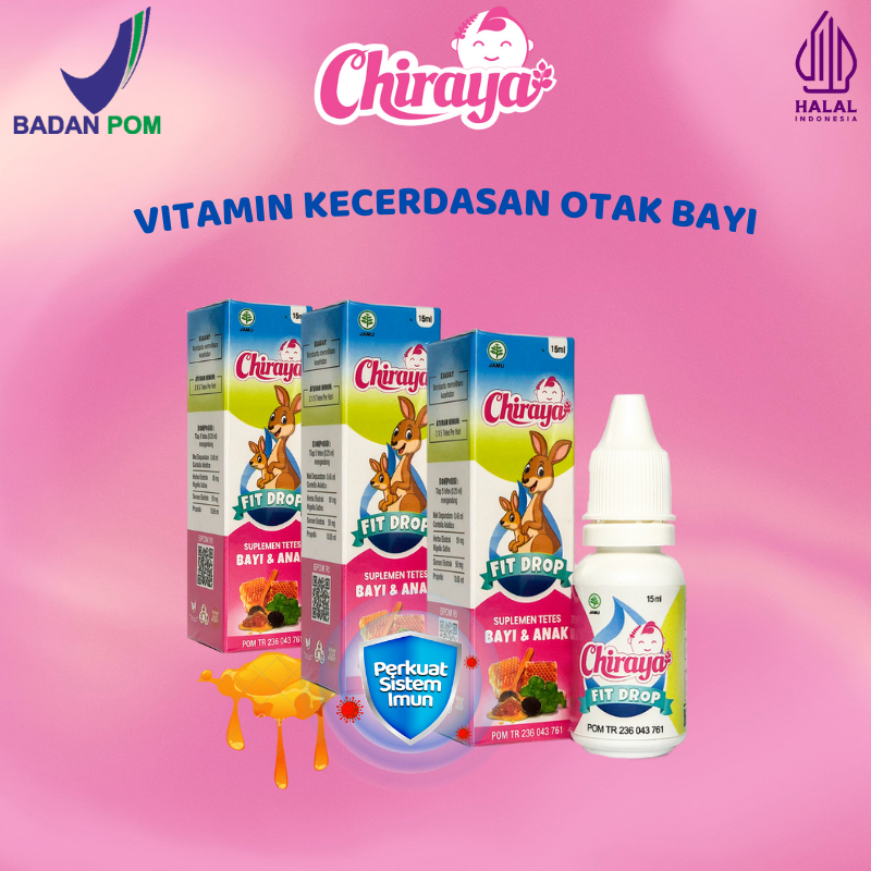 Chiraya Vitamin Bayi Otak Cerdas Madu anak Penambah berat Badan Vitamin Fitdrop - 15ml