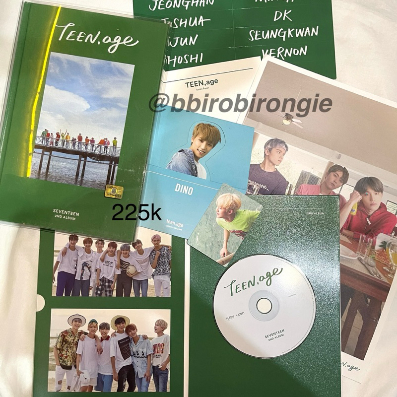 SVT SEVENTEEN 2ND ALBUM TEEN AGE GREEN VER [UNSEALED] PC HOSHI