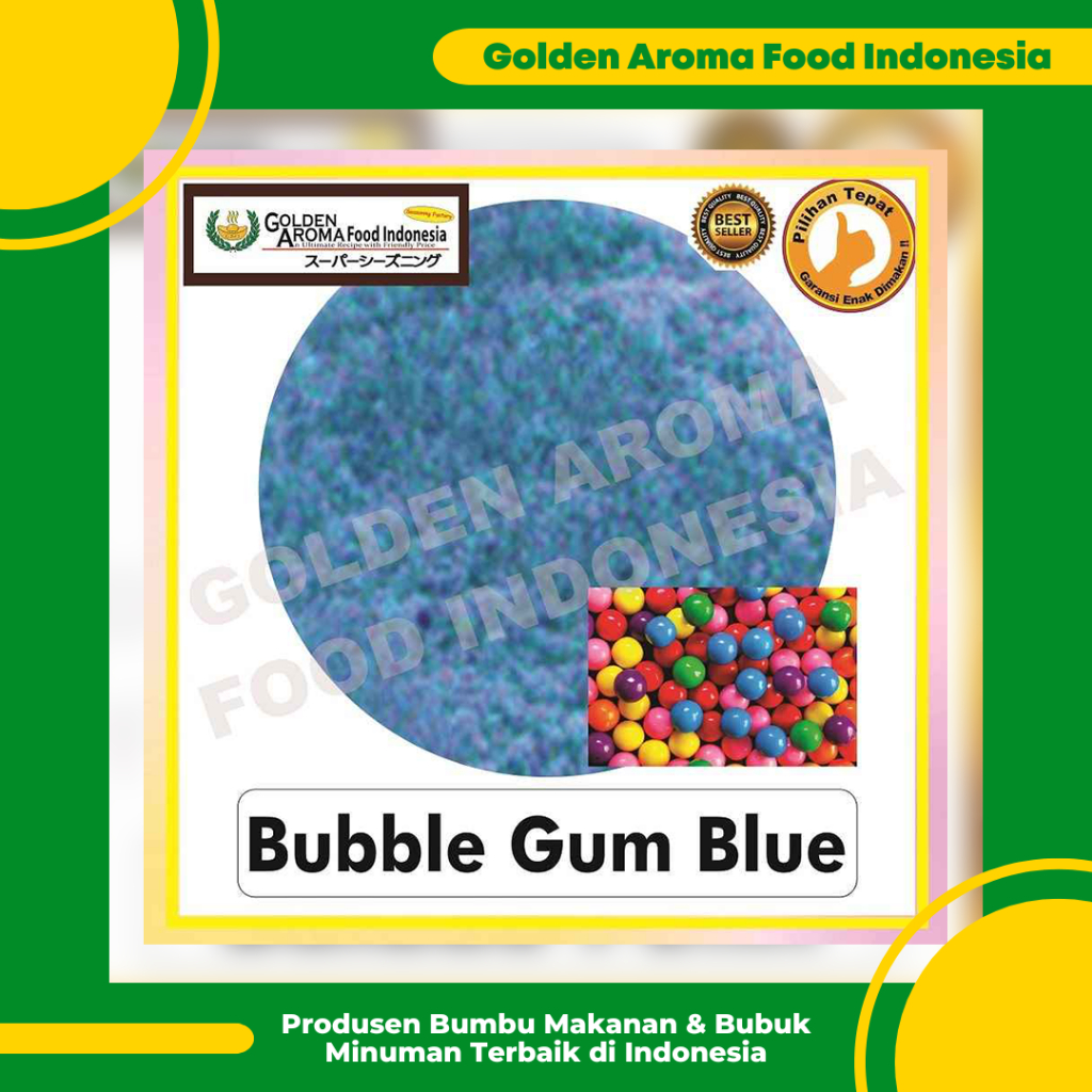 

Bumbu Tabur Rasa Bubble Gum Manis 1kg, Jual Bubuk Tabur Permen Karet Manis Powder Murah Enak Aman