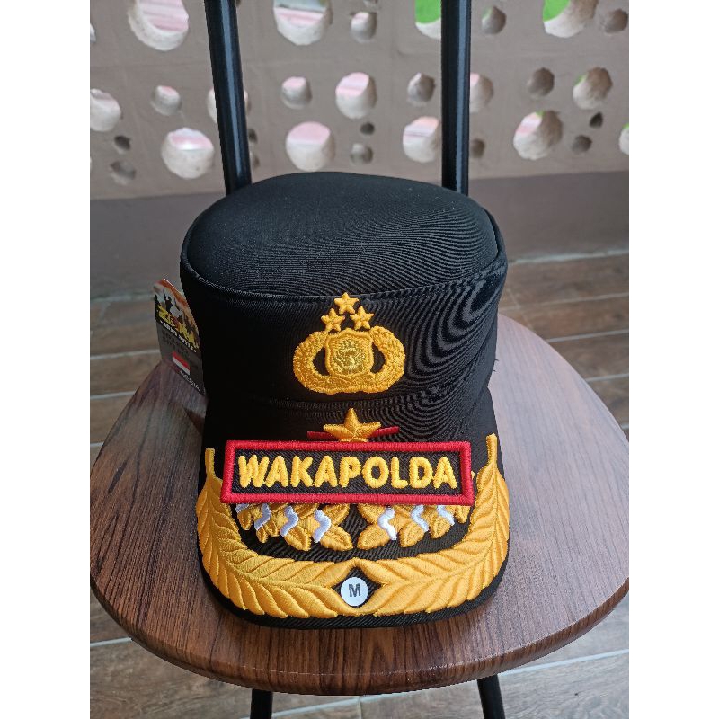 Topi komando brigjen Pati original mrek zona polri plus nama bordir wakapolda
