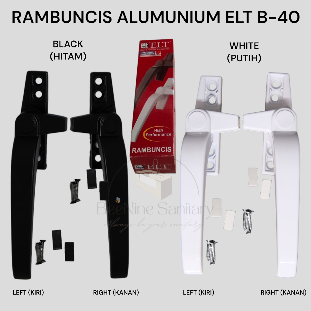 ELT Rambuncis Jendela B40/ Kunci jendela/ pengunci jendela alumunium/ Casement Handle Aluminium/ Pen
