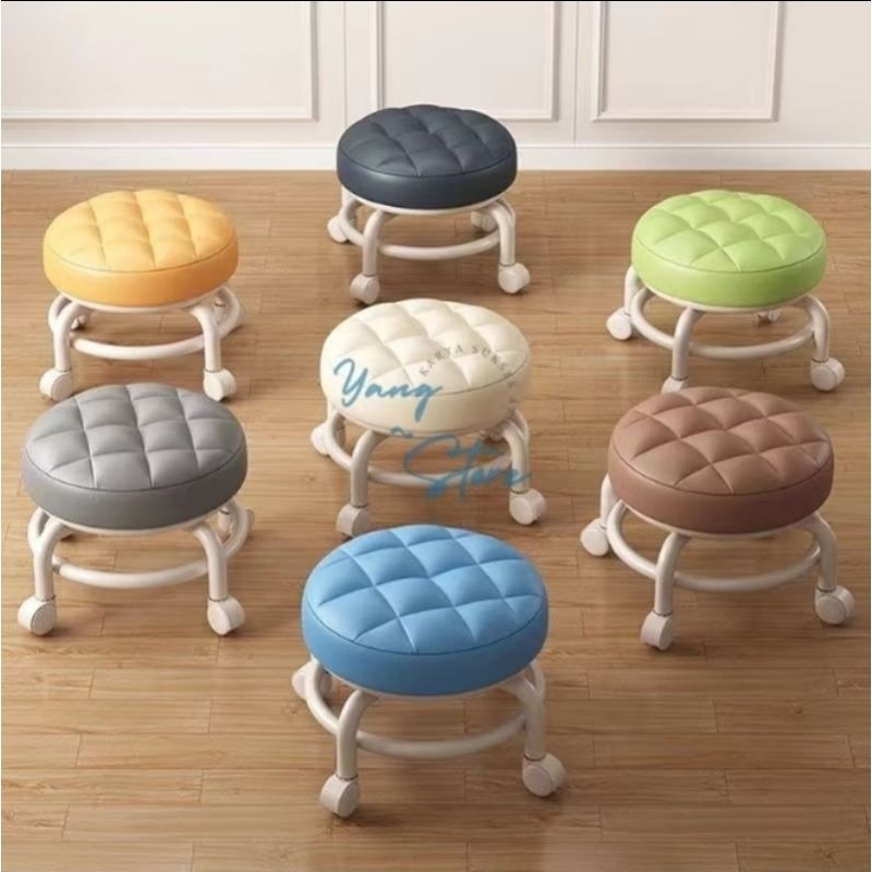 Kursi Roda Bulat Putar 360° Multifungsi / Kursi roda universal/ Bangku Stool / kursi bundar anak-ana