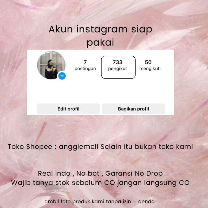 JUAL AKUN REAL AKTIF INDO READY IG INSTAGRAM