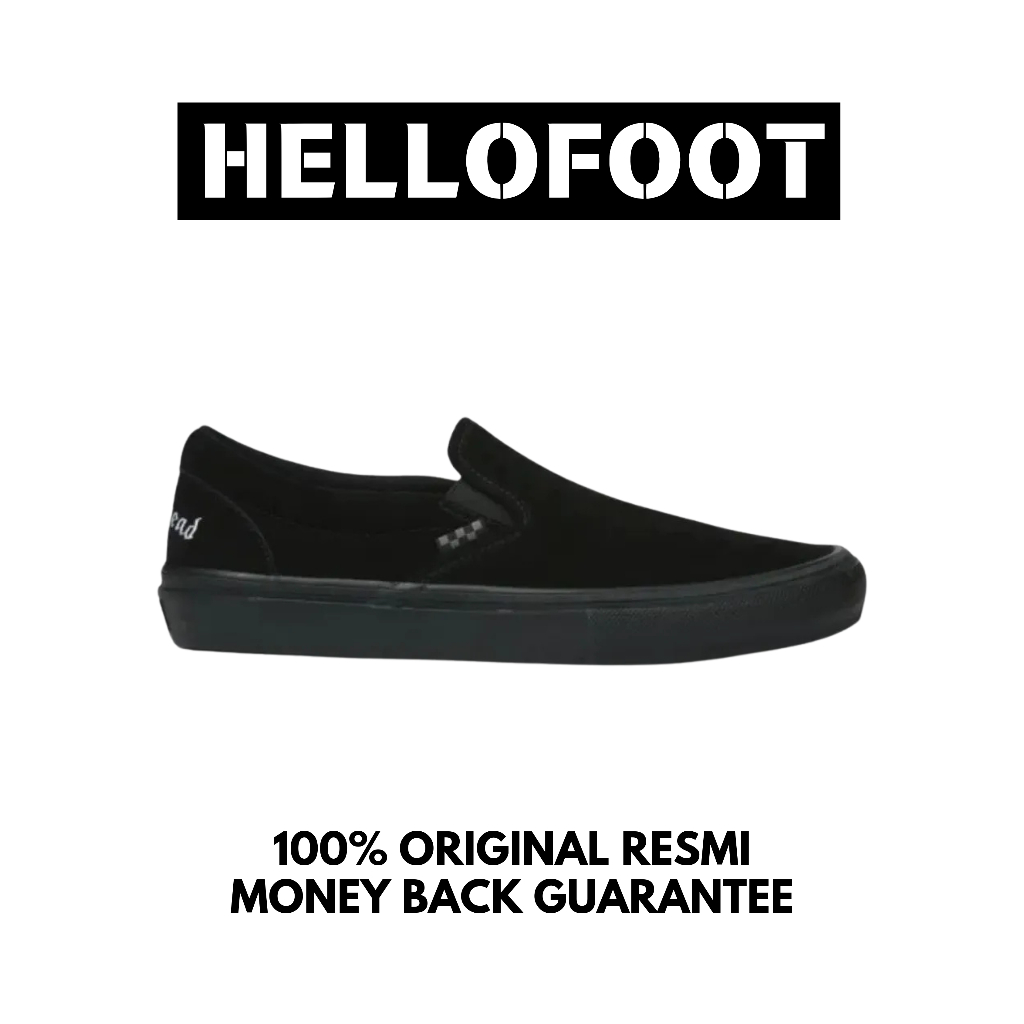 Sepatu Vans Slip On Motorhead Black  [100% Original Resmi]
