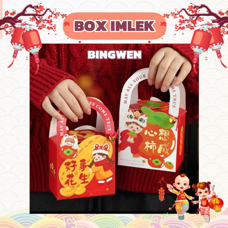 

BINGWEN | Box Hampers Imlek Kotak Gift Sincia Packaging Cookies Chinese New Year CNY
