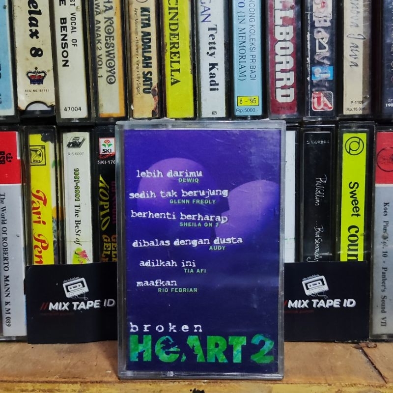 Kaset Pita - Broken Heart 2 - Kompilasi Indonesia - Radio Tape - Kaset - Radio - Pemutar Kaset - Mus