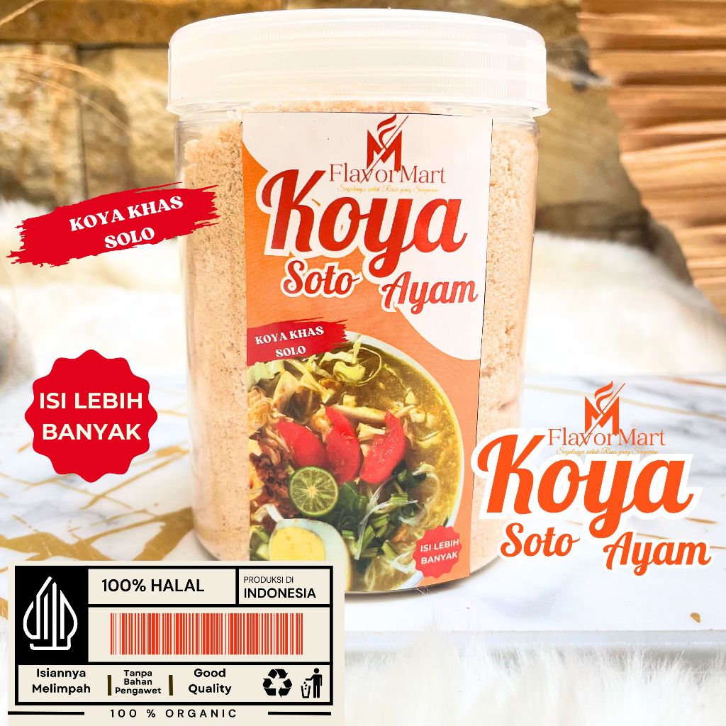 

p4yu Bubuk Koya Soto Ayam Khas Solo - Penyedap Rasa Sedap Soto Gurih Sedap