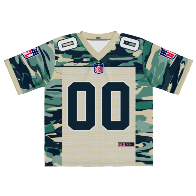 OUR JERSEY  / JERSEY NFL ARMY GREEN 00/ Jersey Streetwear / Jersey Vintage / Retro / Jersey Hockey /