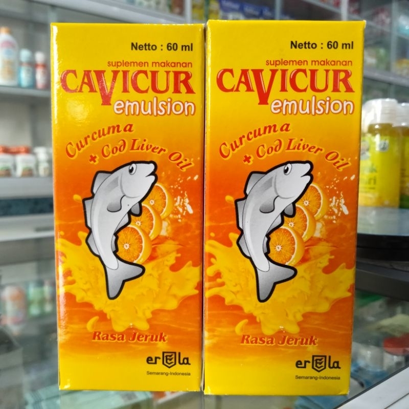 suplemen makanan CAVICUR emulsion penambah nafsu makan anak