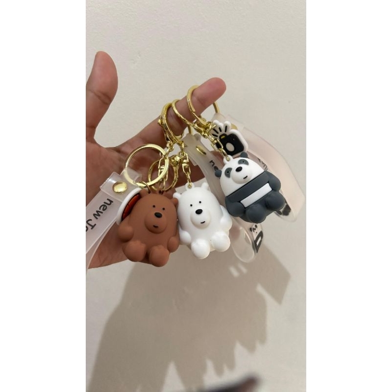 [READY STOCK] Termanis - Bag Charm We Bare Bears / Gantungan Kunci We Bare Bears
