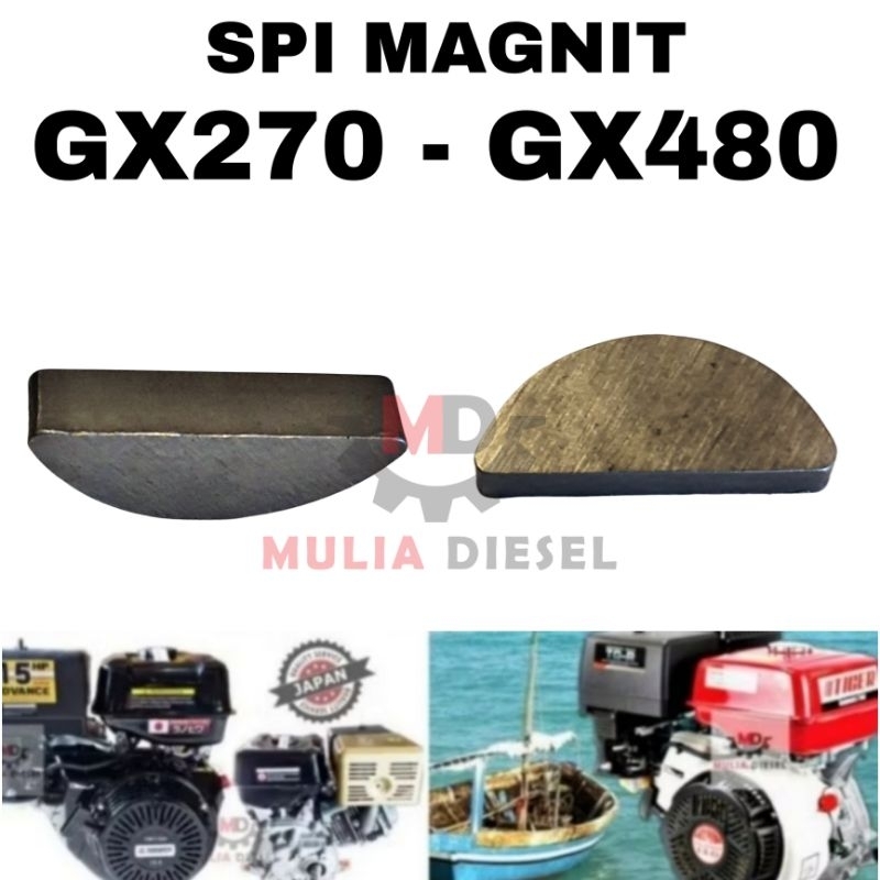 Spi Mangnit Bulan Flywheel Roda Gila Mesin Penggerak Besi GX270 GX390 GX420 GX460 GX480