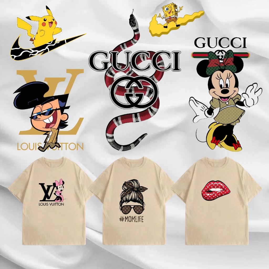 

SABLON STIKER DTF UKURAN 19CM TEMA LOGO BRAND KARTUN P3