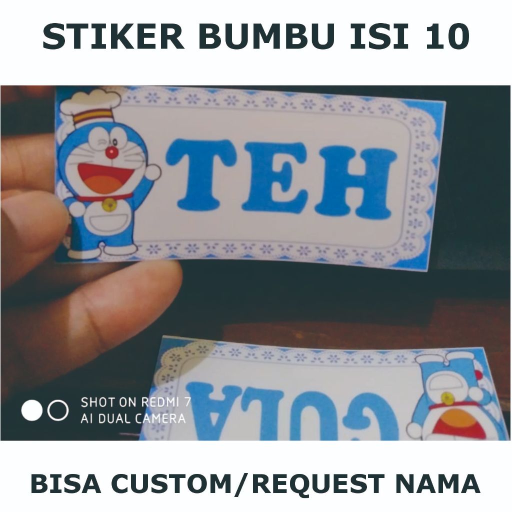 

kode A11-stiker bumbu isi 10 bisa edit atau custom