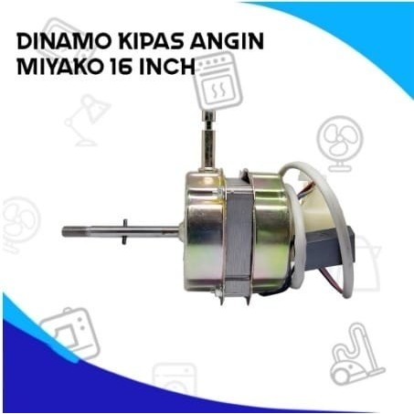 Kipas Angin Dinamo/Motor/Mesin Berdiri Dan Duduk 16 Inch Miyako
