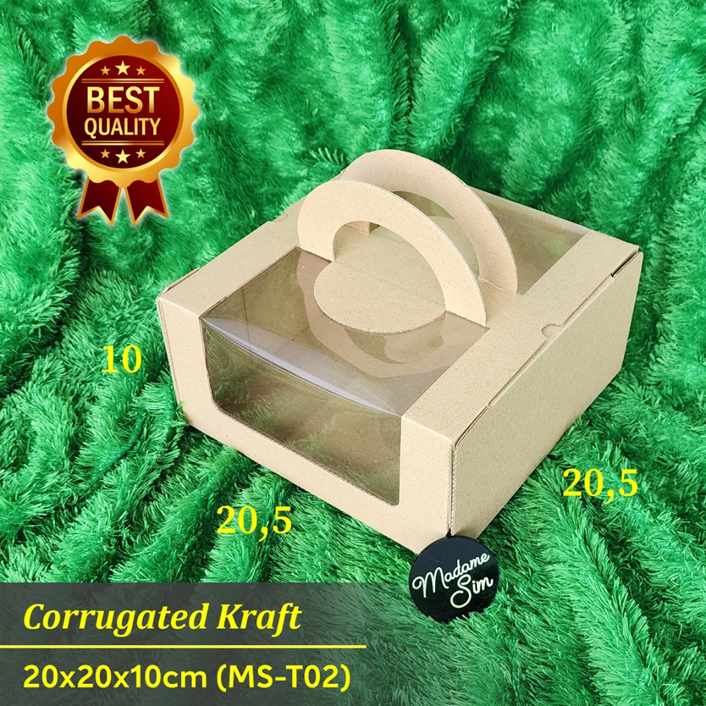 

DUS KUE - CAKE BOX - GIFT BOX - KOTAK KADO 20x20x10 - MS-T02 (ISI : 10 PCS)