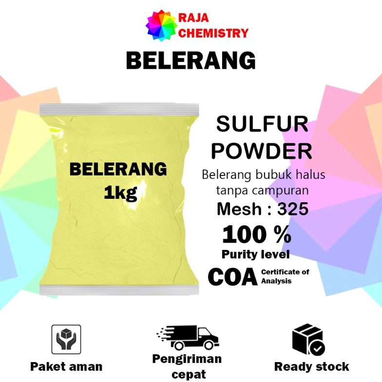 Restock Belerang 1kg Sulfur  gatelBelerang Murni 1kg