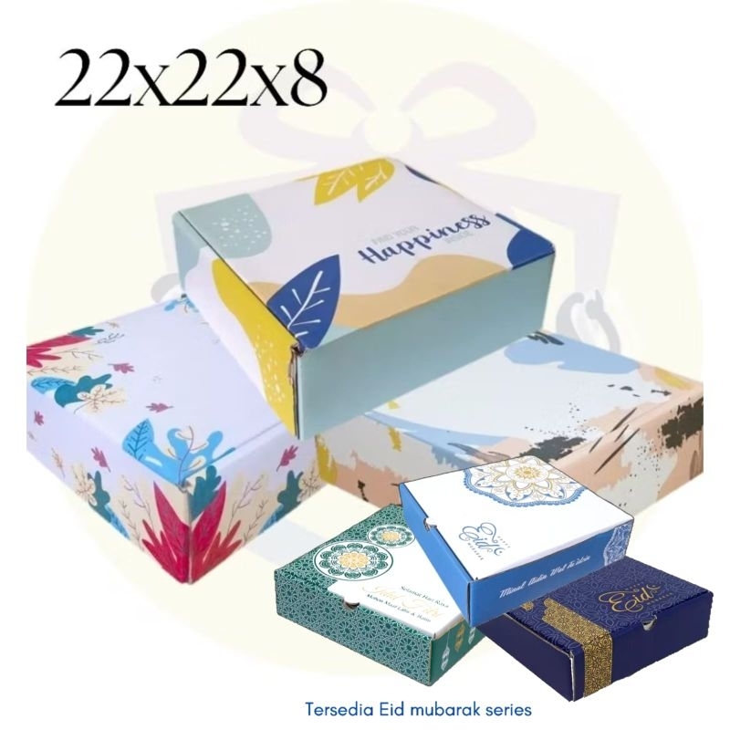 

kardus box ukuran 22x22x8 cm, box kemasan online shop/box kado/box hampers/box hijab/gift box