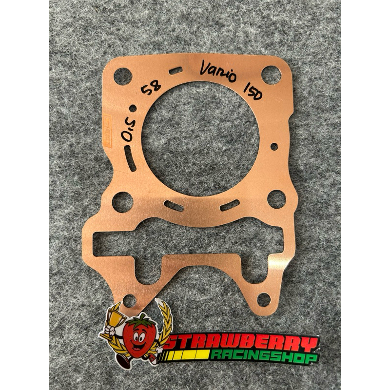 paking head tembaga,vario 125/150,pcx 150,adv 150,tebal 0,5,diameter 58mm