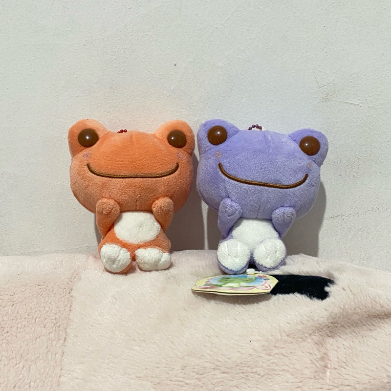 Gantungan Kunci Boneka Plush Keychain Kodok Katak Pickles The Frog Original Nakajima Corporation Jap