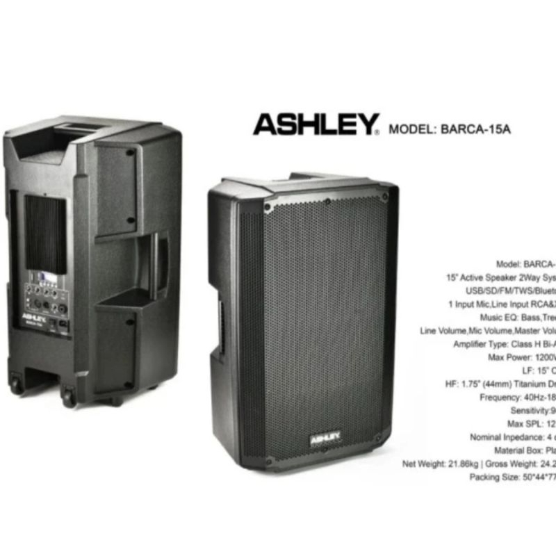 SPEAKER ACTIVE ASHLEY BARCA 15A 15INCH ORIGINAL