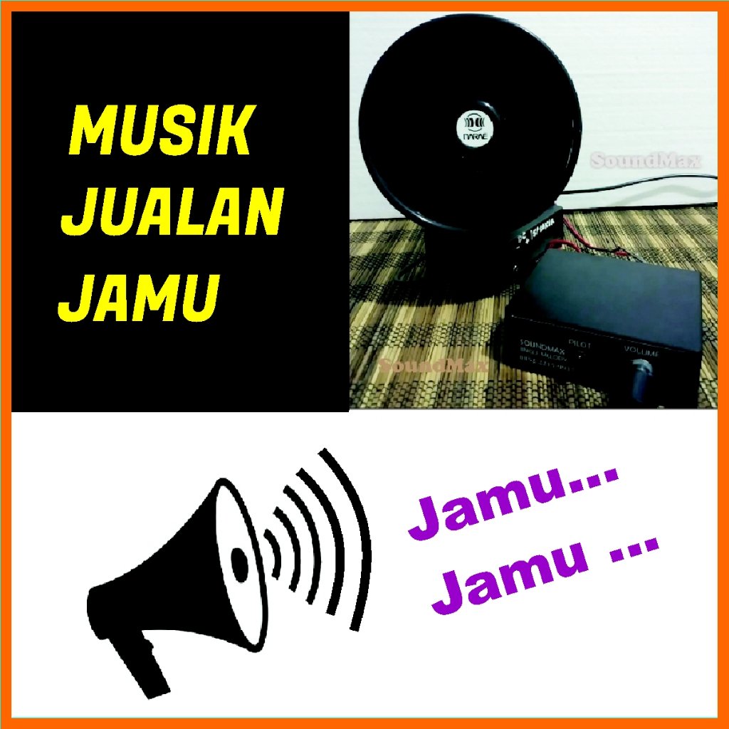 Jingle Melody Musik Jualan Jamu Keliling MP3 1 Set Lengkap Dengan Speaker Mini Toa