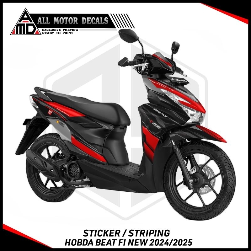 DECAL FULLBODY BEAT 2024,2025 / STRIPING HONDA BEAT 110 KELUARAN TERBARU/ STICKER MOTOR BEAT BARU 20