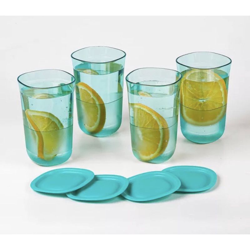 TUPPERWARE CLASSY CRYSTALLINE GLASS (4)