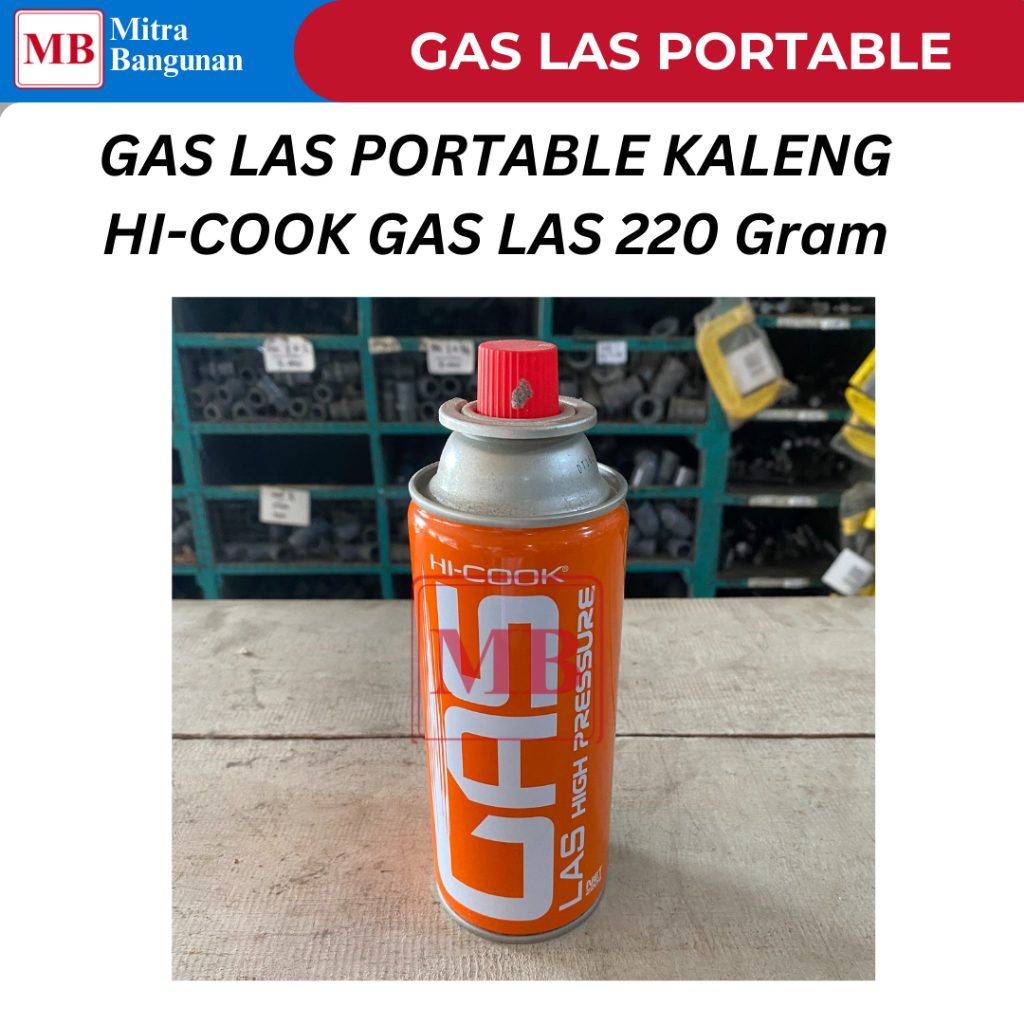 HI-COOK GAS LAS PORTABLE KALENG / HI COOK OREN 220 GRAM