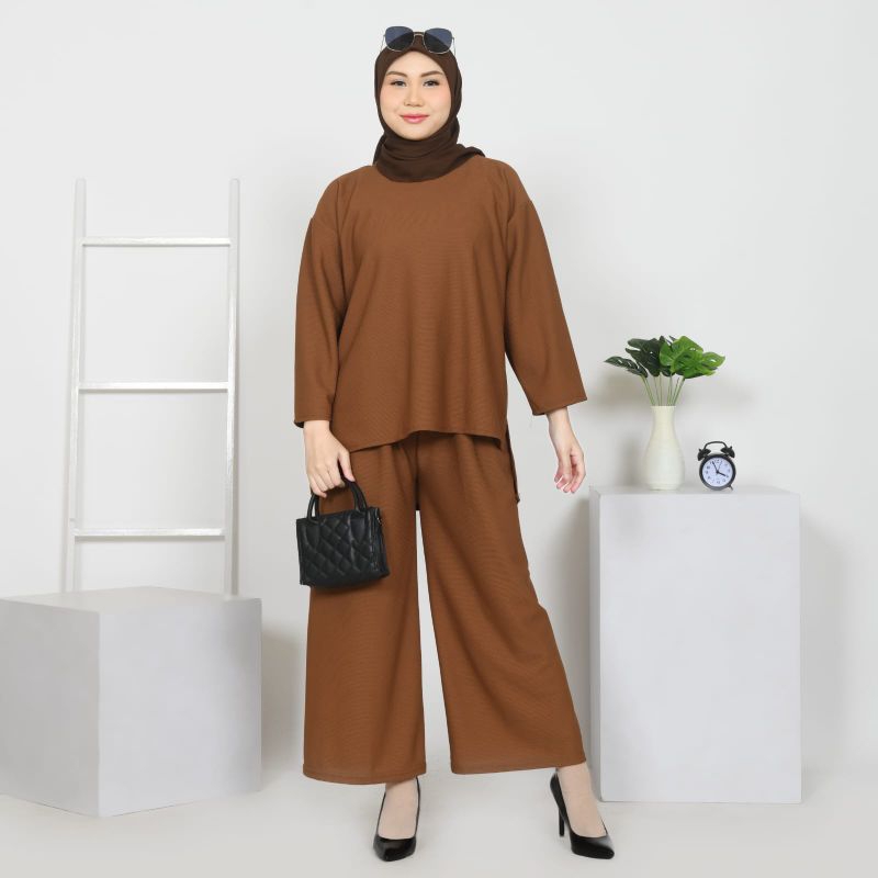ONE TANO SET KNIT RAJUT WANITA DEWASA KEKINIAN