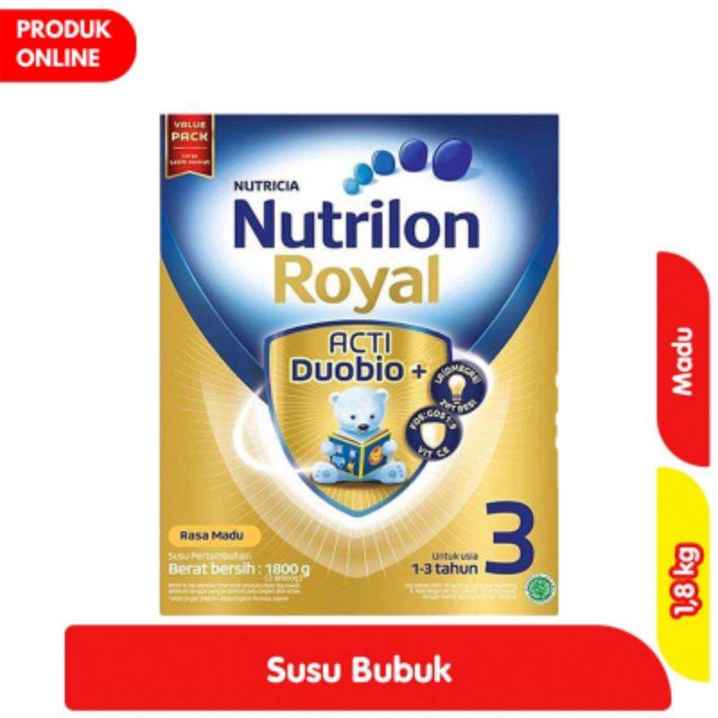 

Nutrilon Royal 3 Susu Bubuk Pertumbuhan Anak Madu 1.8 kg