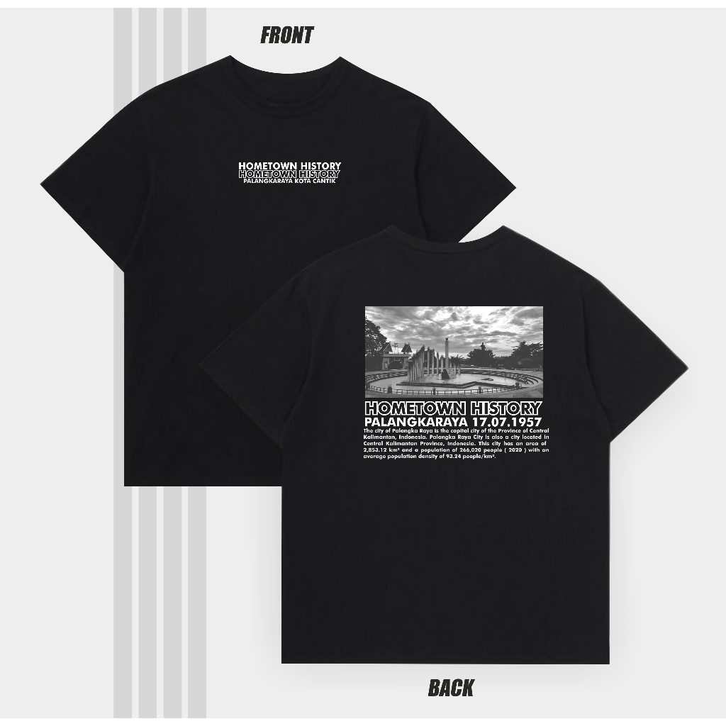 Kaos Palangkaraya Tshirt Ikonik Palangka Palangkaraya Bahan Cotton Combed