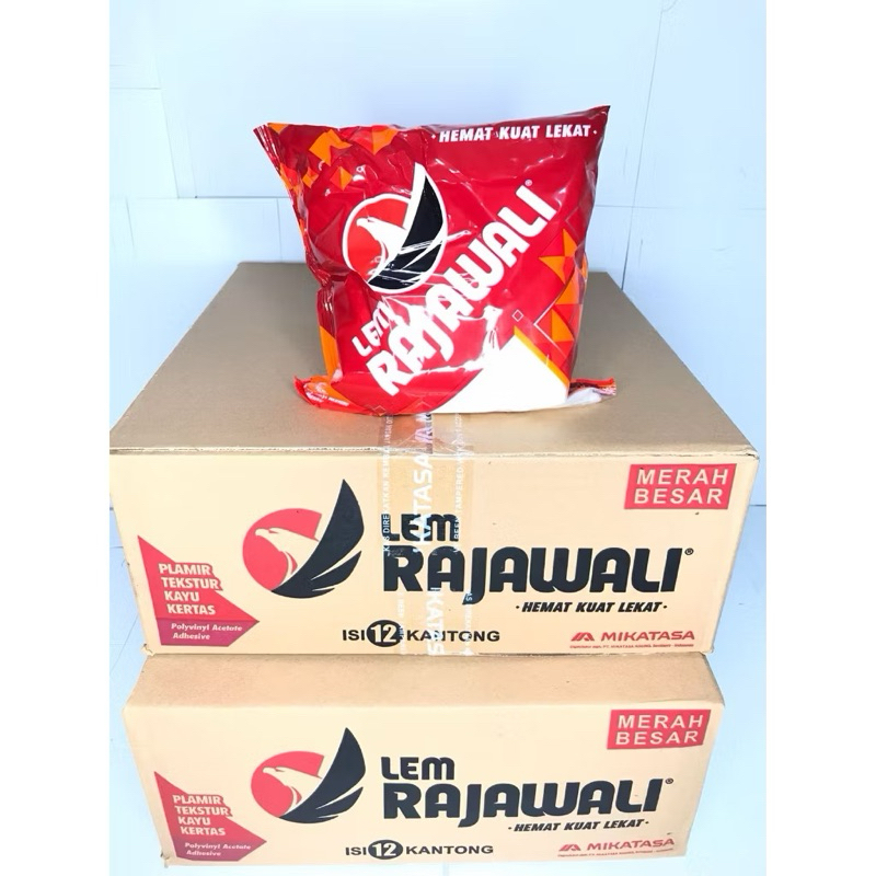 [PROMO] Lem Rajawali 1 dus isi 12 pcs | Lem Putih Kemasan 1kg Lem Triplek Kayu Kertas Serbaguna Orig
