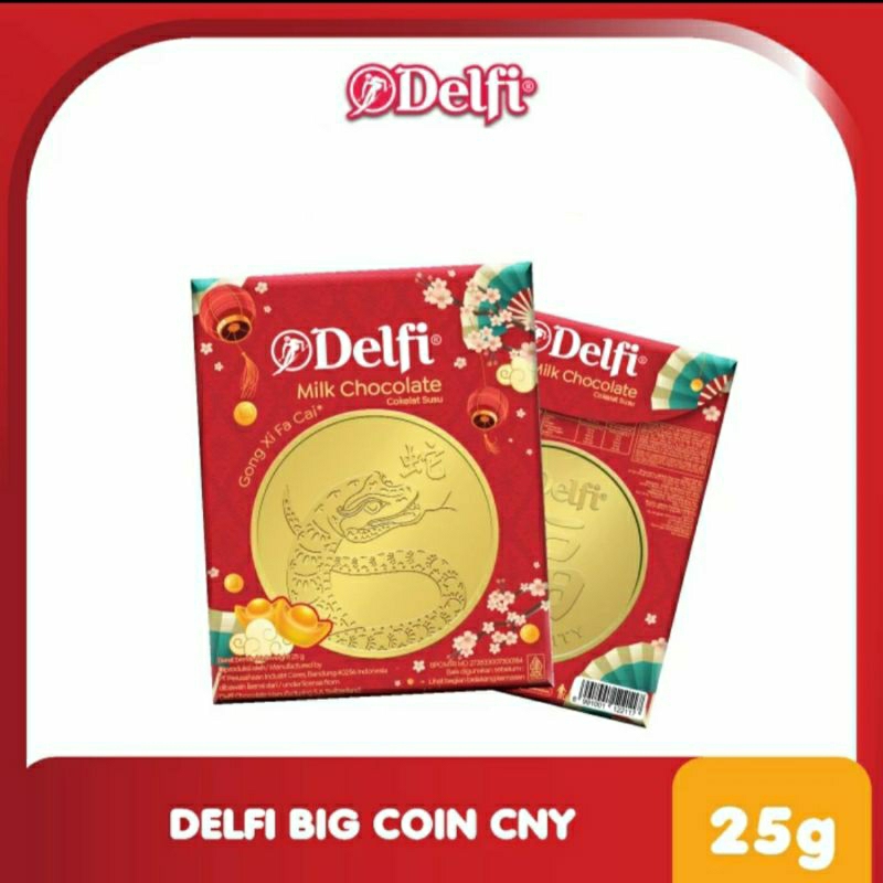 

Delfi Big Coin Chinese New Year / coklat koin Delfi special Imlek / milk chocolate