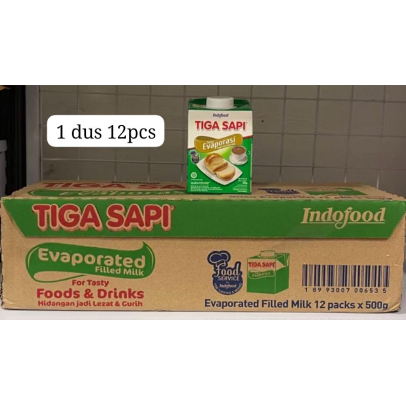 

SUSU EVAPORASI 3 SAPI 500Gr 1 DUS 12pcs