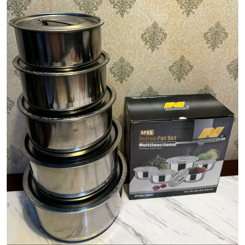 panci indian set/panci 5 susun/panci pot