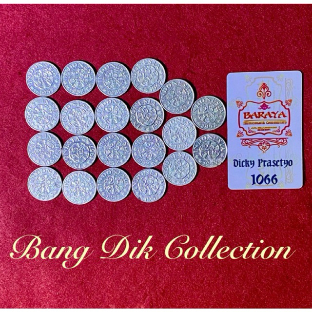 KOIN KUNO INDONESIA 25 SEN 1957