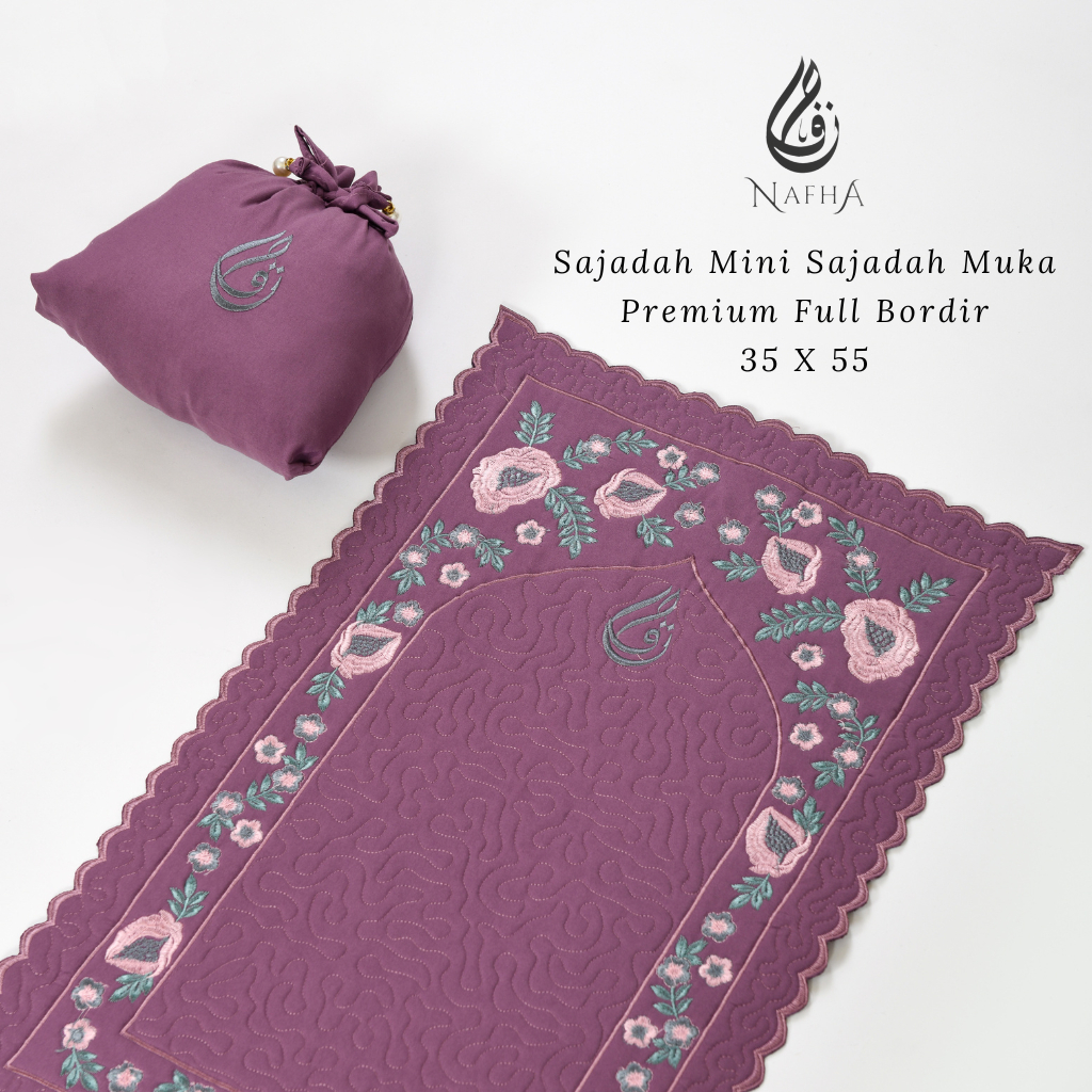 NAFHA - Sajadah Muka Bordir  Sajadah Mini Bordir Sajadah Mini Traveling Sajadah Umroh