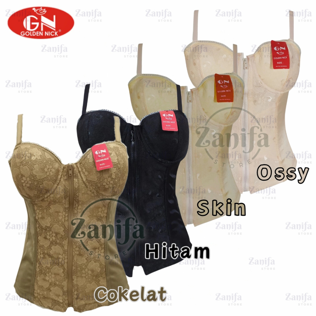 GOLDEN NICK - Longtorso Kamisol Renda Premium Korset Bra Pelangsing Daleman Kebaya untuk Wisuda #2