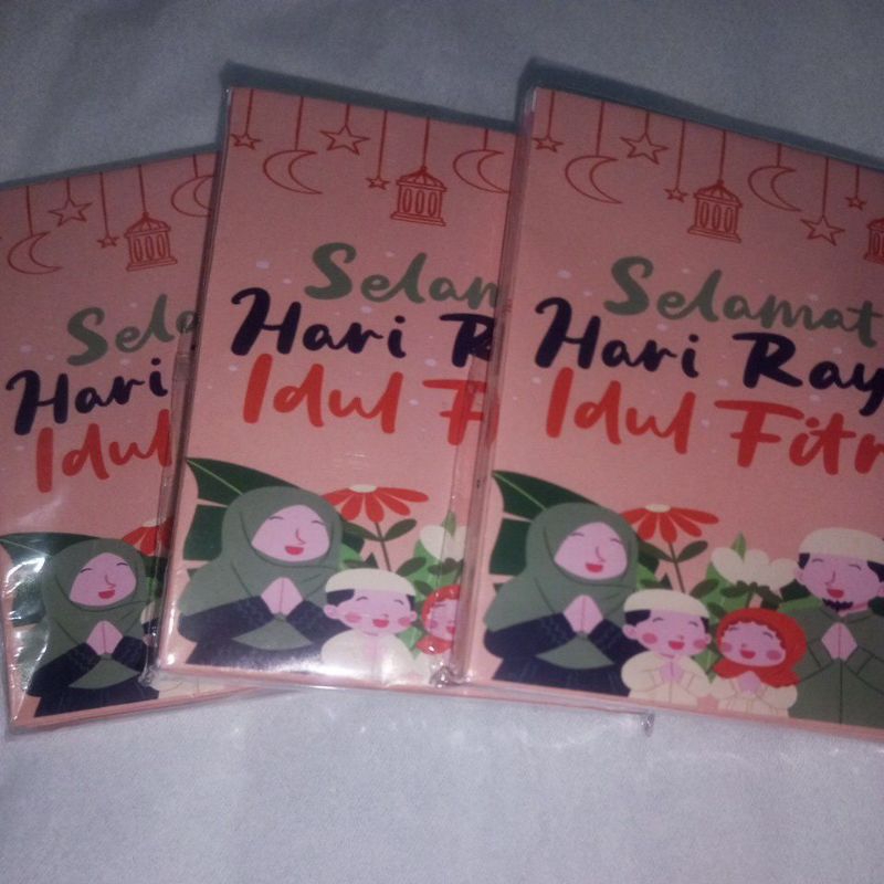 

Amplop lebaran medium (uang dilipat) isi 10pcs