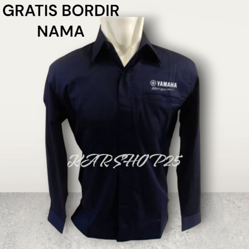 KEMEJA YAMAHA LENGAN PANJANG TERBARU SERAGAM YAMAHA ATASAN BAJU YAMAHA
