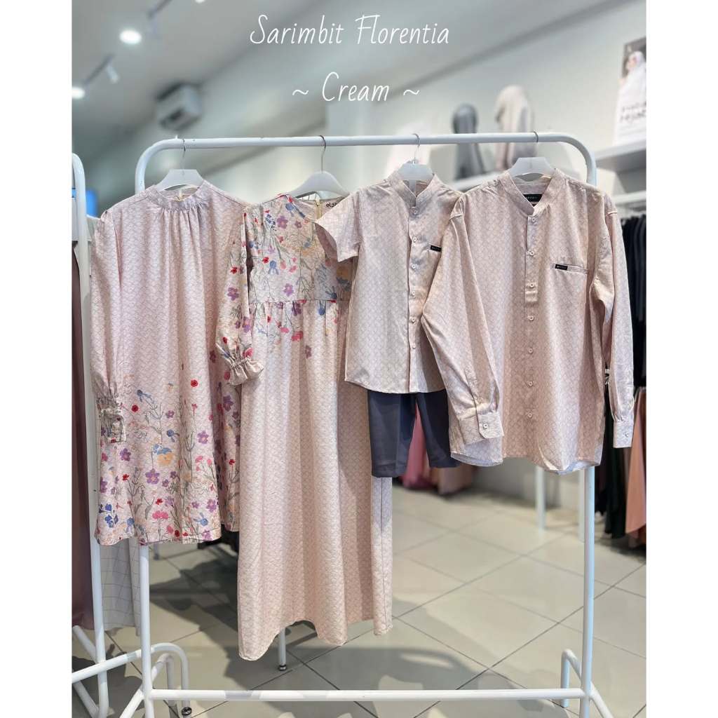 Elzatta Sarimbit Couple Keluarga Sarimbit Florentia - Cream
