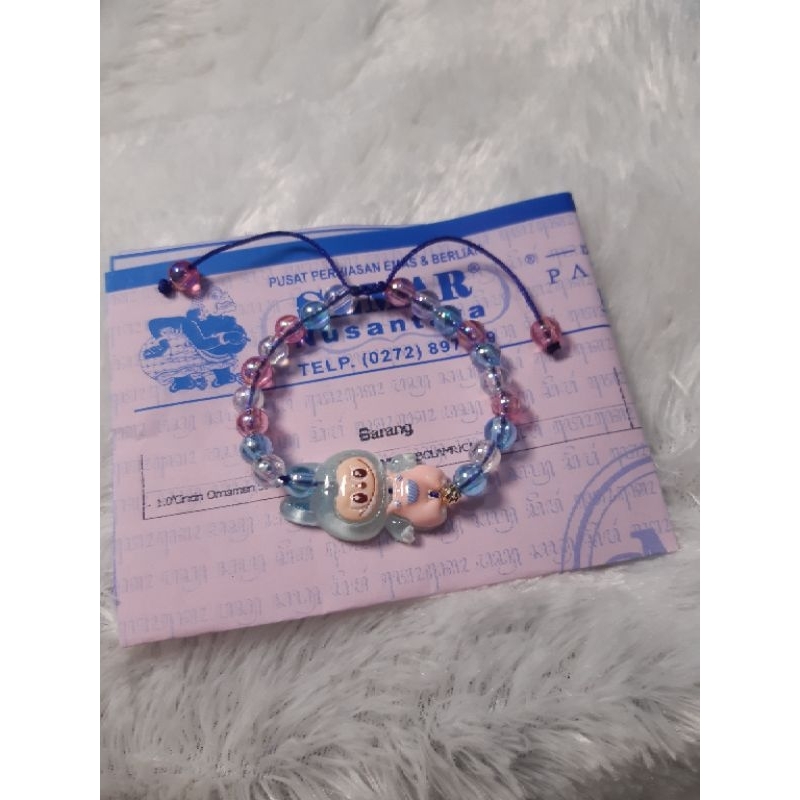 Gelang Tali Anak Batu Labubu Emas 0,1gram Semar Nusantara