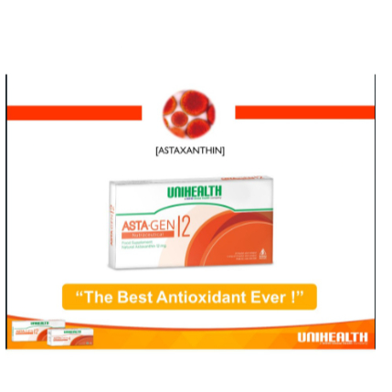 Unihealth untuk menyangkal radikal bebas ASTAGEN 12 Natural Astaxanthin