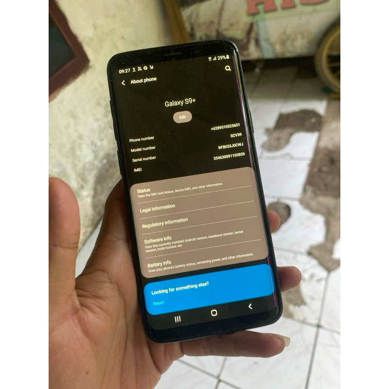 SAMSUNG S9+ au 6/64 minus lcd