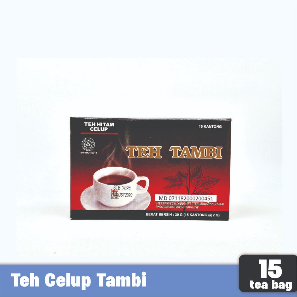 

TEH TAMBI - Teh Hitam Celup Premium isi 15